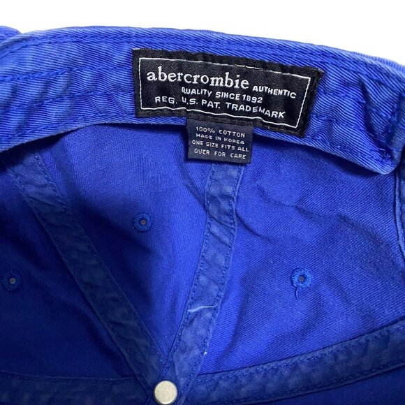 Vintage Abercrombie & Fitch navy 1892 Blue A & F Baseball Hat Distressed cotton main image 10